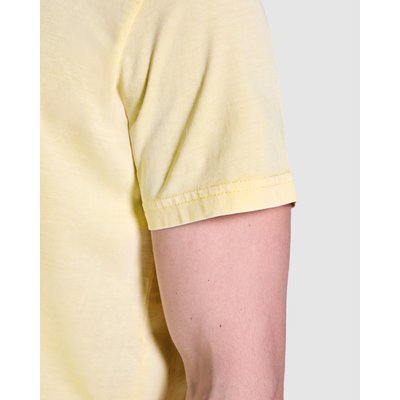 Camiseta de algodón lavado ácido de hombre