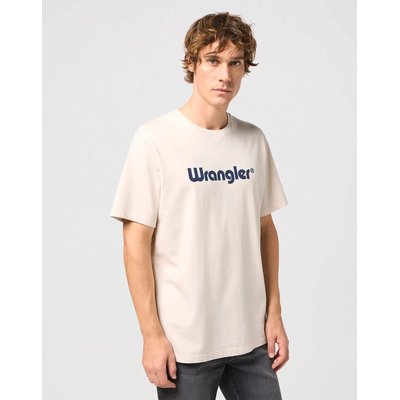Camiseta algodón con logo Wrangler Beige Xs