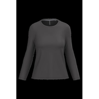 Camiseta algodón de manga larga mujer Dark Grey S