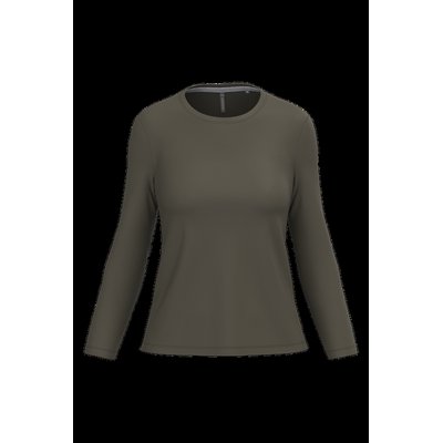 Camiseta algodón de manga larga mujer Dark Khaki M