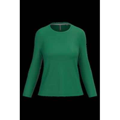Camiseta algodón de manga larga mujer Kelly Green Xl