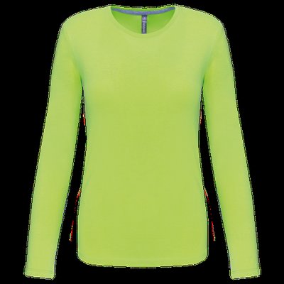 Camiseta algodón de manga larga mujer Lime XXL