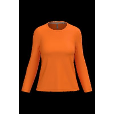 Camiseta algodón de manga larga mujer Orange 3Xl