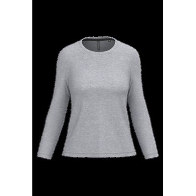 Camiseta algodón de manga larga mujer Oxford Grey Xl