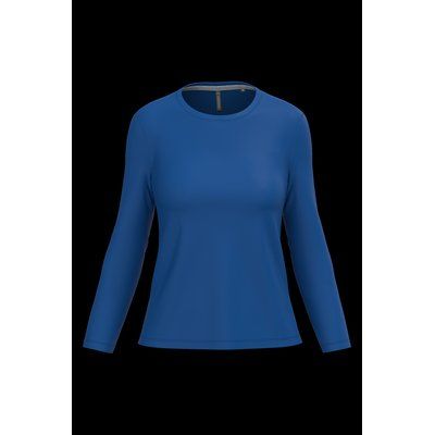 Camiseta algodón de manga larga mujer Royal Blue S