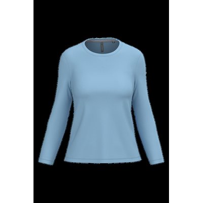 Camiseta algodón de manga larga mujer Sky Blue M