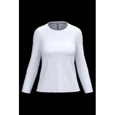 Camiseta algodón de manga larga mujer White 3Xl
