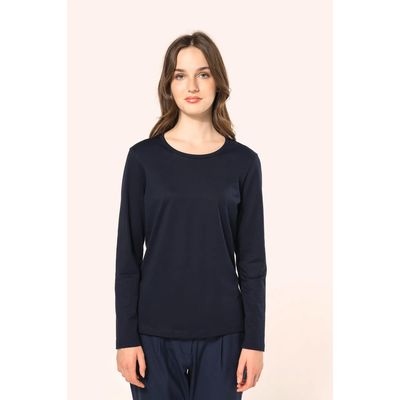Camiseta algodón manga larga mujer