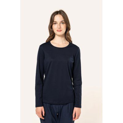 Camiseta algodón manga larga mujer