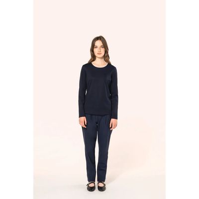 Camiseta algodón manga larga mujer