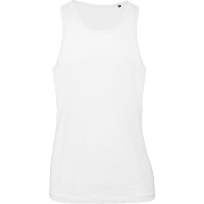 Camiseta algodón sin mangas hombre White XL