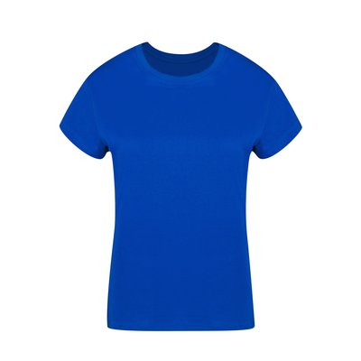 Camiseta Algodón Mujer Colores S a XXL Azul XL