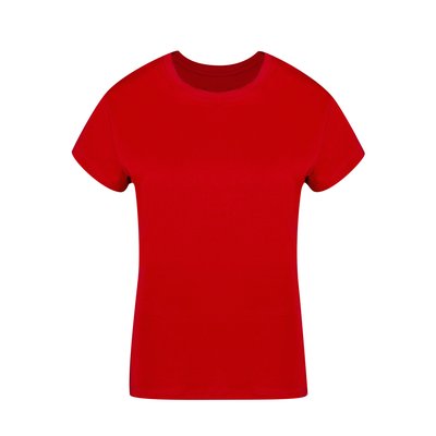 Camiseta Algodón Mujer Colores S a XXL Roj L