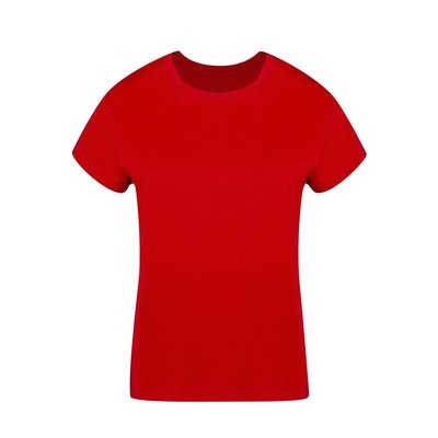Camiseta Algodón Mujer Colores S a XXL Rojo S