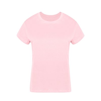 Camiseta Algodón Mujer Colores S a XXL Rosa L