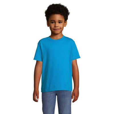 Camiseta Algodón Niño 190g Aqua 10 años