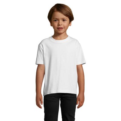 Camiseta Algodón Niño 190g Blanco 10 Años
