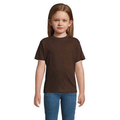 Camiseta Algodón Niño 190g Chocolate 6 años