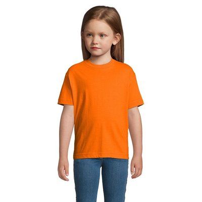 Camiseta Algodón Niño 190g Naranja M