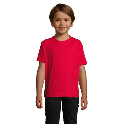 Camiseta Algodón Niño 190g Rojo 12 Años
