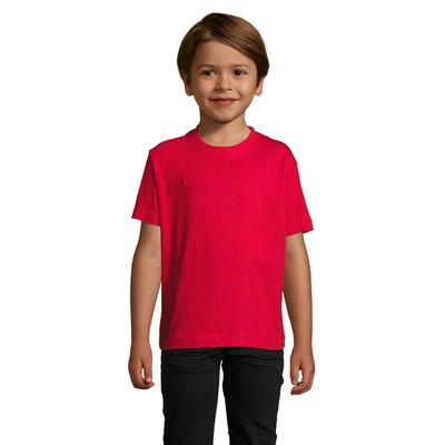 Camiseta Algodón Niño 190g Rojo L