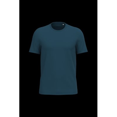 Camiseta algodón orgánico ajustado Peacock Blue Xl