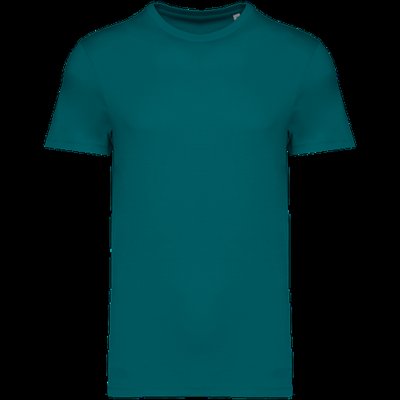 Camiseta algodón orgánico ajustado Peacock Green XXS