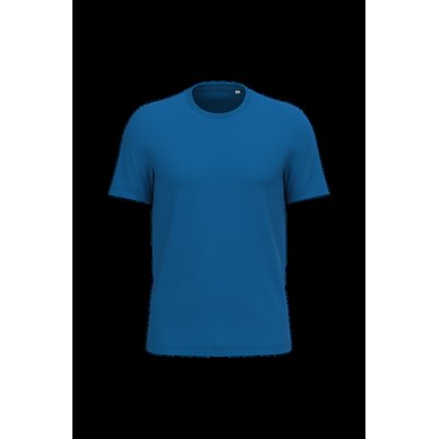 Camiseta algodón orgánico ajustado Sea Blue Xs