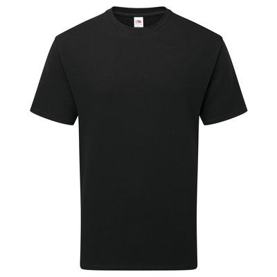 Camiseta de algodón orgánico corte clásico Black Xxl