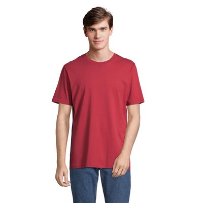 Camiseta Algodón Orgánico Corte Moderno Folk Red Twin S