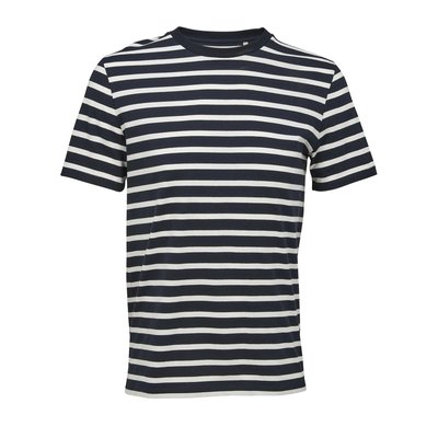 Camiseta Algodón Orgánico Corte Moderno Navy|Off White L