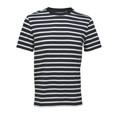 Camiseta Algodón Orgánico Corte Moderno Navy|Off White Xl