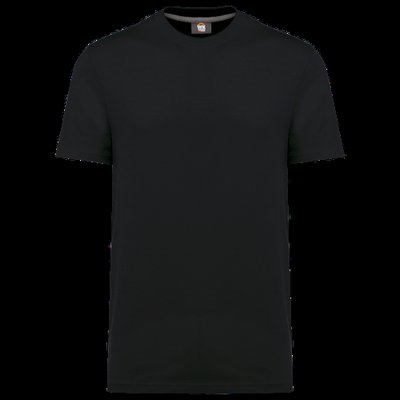 Camiseta algodón orgánico cuello redondo Black S