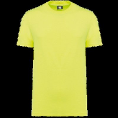 Camiseta algodón orgánico cuello redondo Fluorescent Yellow Xxs
