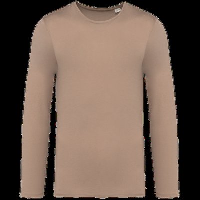 Camiseta algodón orgánico efecto lavado Washed Cream Coffee L