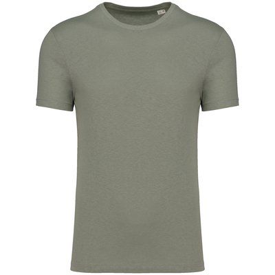Camiseta algodón orgánico y lino unisex Almond Green Xs