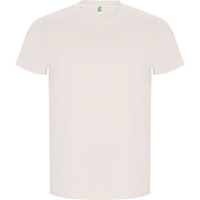 Camiseta Algodón Orgánico Manga Corta Blanco Vintage 3/4