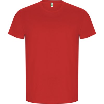 Camiseta Algodón Orgánico Manga Corta Rojo 5/6