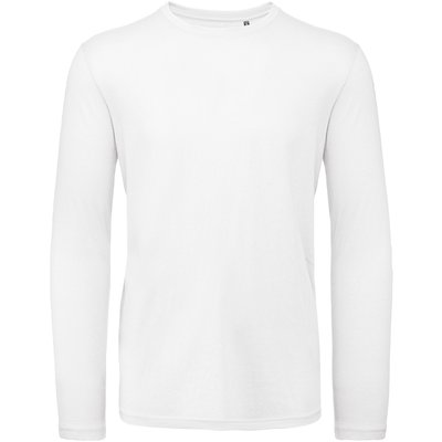 Camiseta algodón orgánico manga larga hombre White L