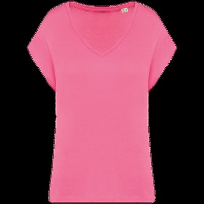 Camiseta algodón orgánico mujer holgada Candy Rose M