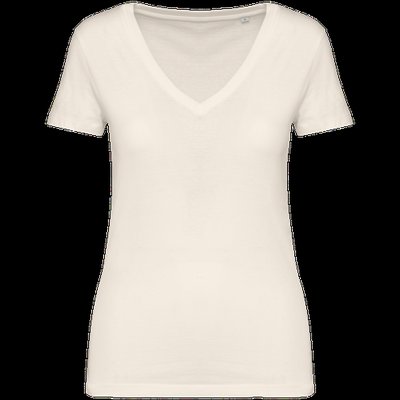 Camiseta algodón orgánico mujer Ivory XXL