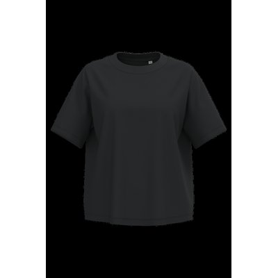 Camiseta algodón orgánico oversize mujer Black S/M