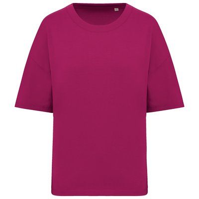 Camiseta algodón orgánico oversize mujer Cherry Purple XXS/XS