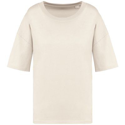 Camiseta algodón orgánico oversize mujer Ivory XXS/XS