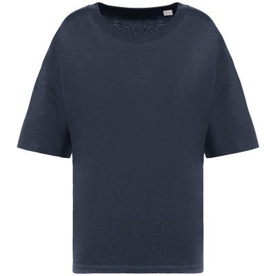 Camiseta algodón orgánico oversize mujer Navy Blue S/M