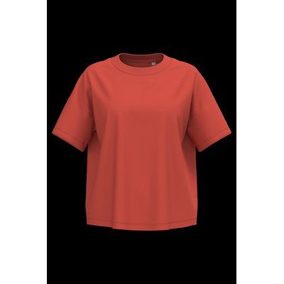 Camiseta algodón orgánico oversize mujer Paprika Xxs/Xs