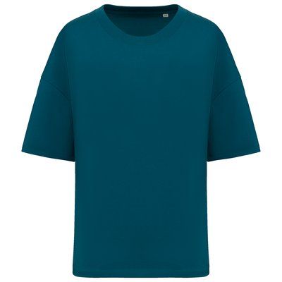 Camiseta algodón orgánico oversize mujer Peacock Green S/M