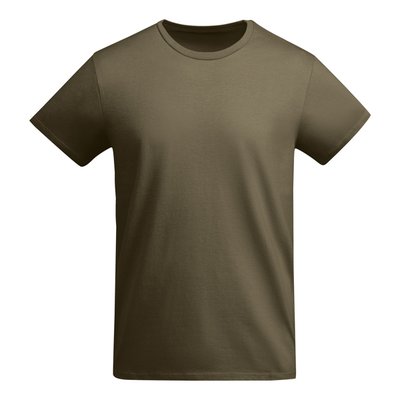 Camiseta Algodón Orgánico Verde militar 7/8