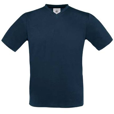 Camiseta de algodón preencogido Navy S