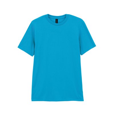 Camiseta de algodón suave Carribean Blue 3XL